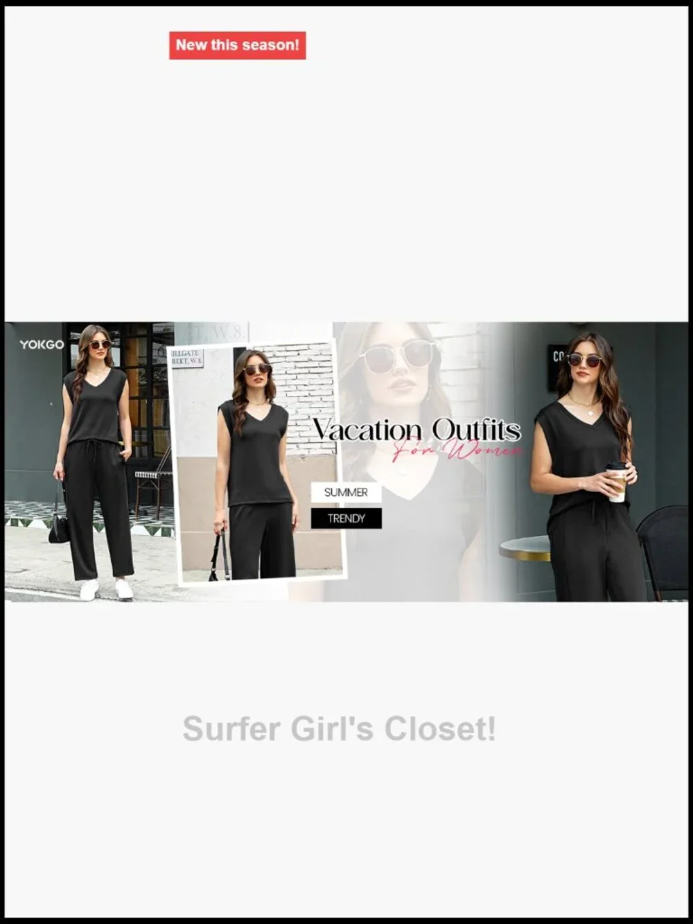 V Neck Lounge Set 2 Piece Outfit Travel Vacation Matching Sets